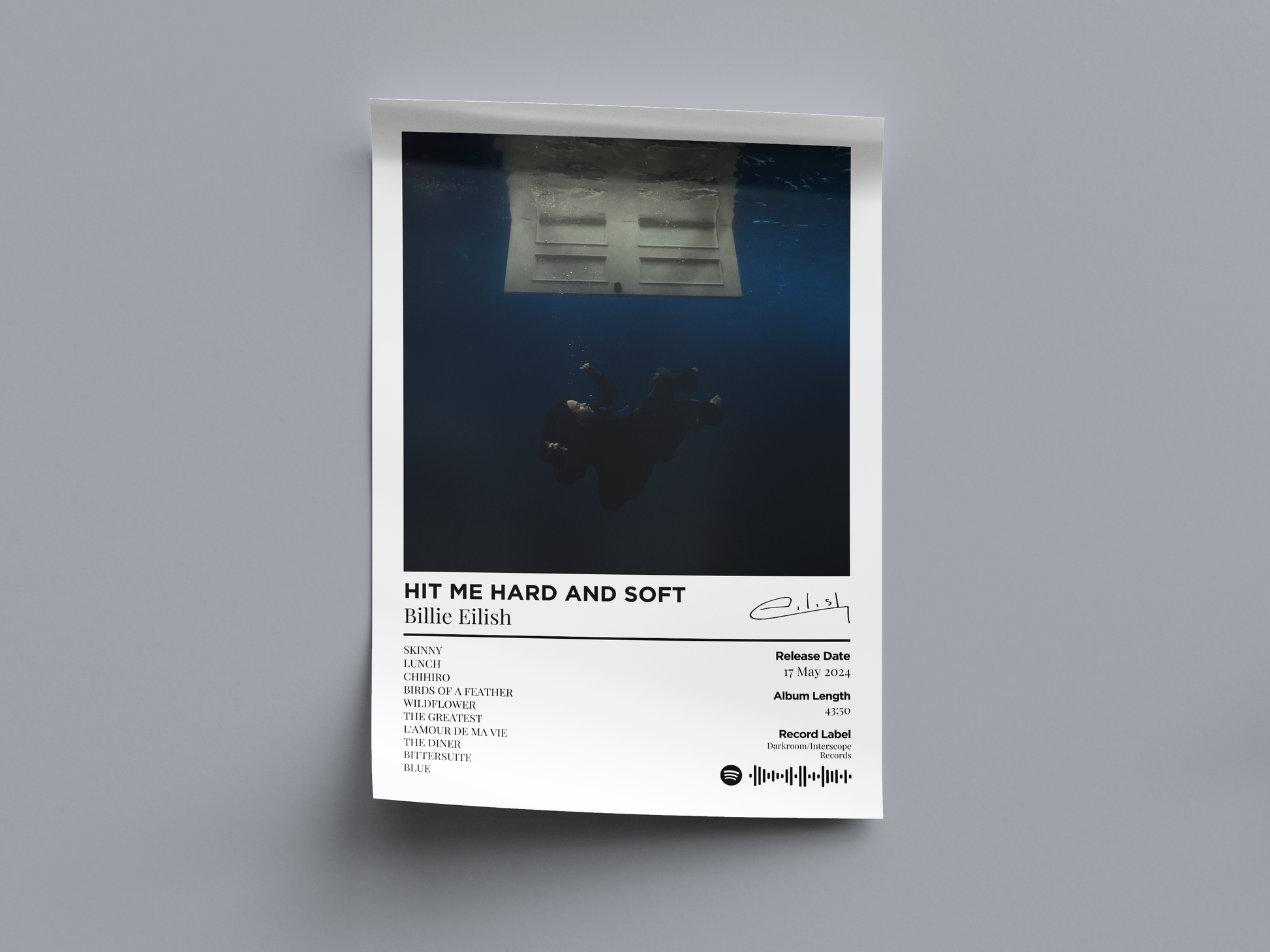 HIT ME HARD AND SOFT Digital Poster - PostrlyAu