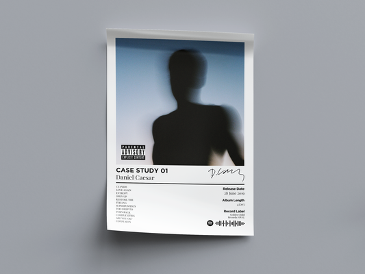 Daniel Caesar - CASE STUDY 01 Digital Poster - PostrlyAu