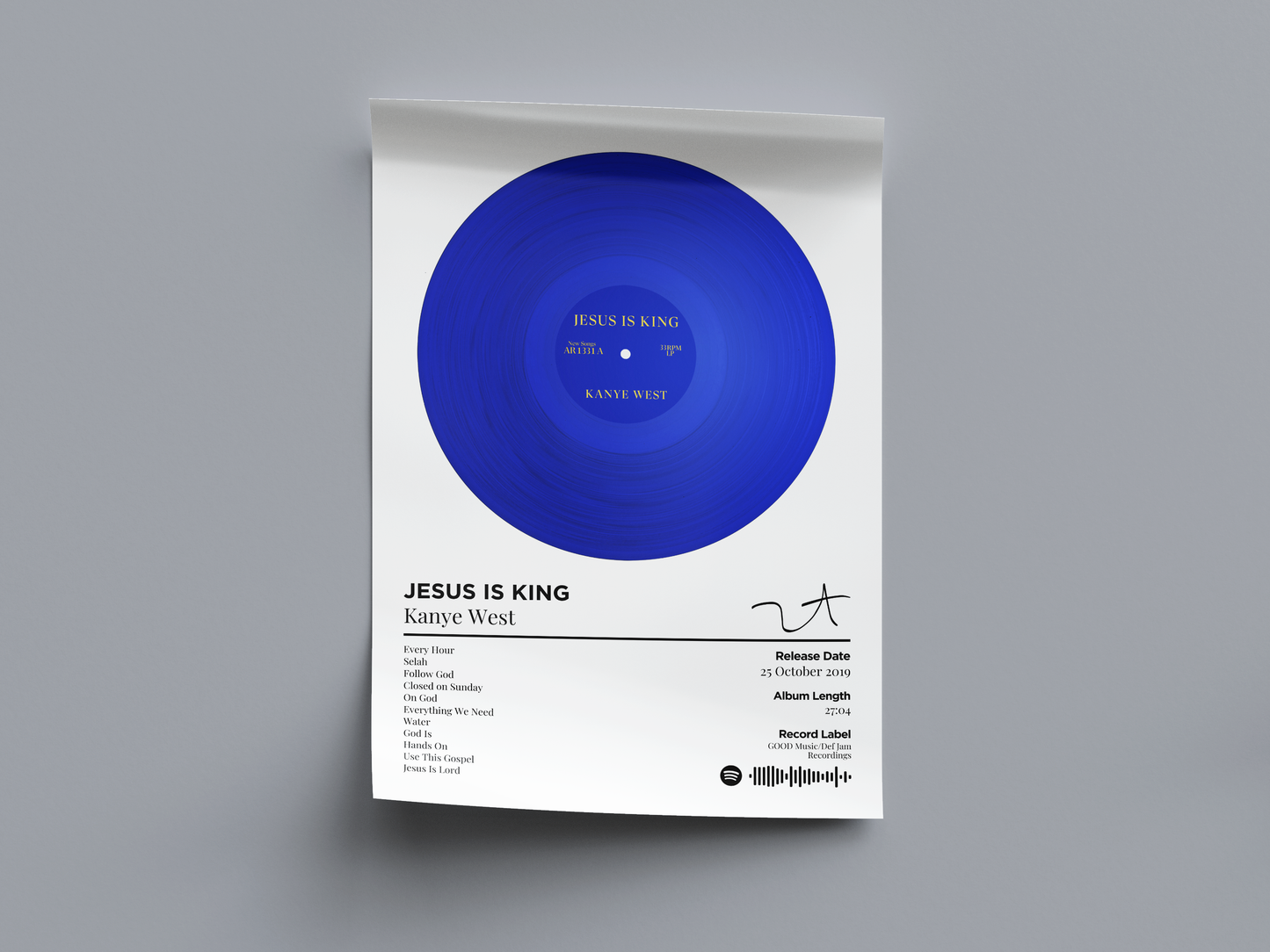 JESUS IS KING Digital Poster - PostrlyAu