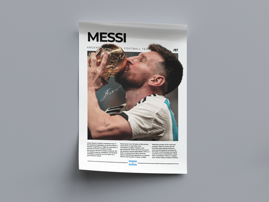Lionel Messi - Digital Poster