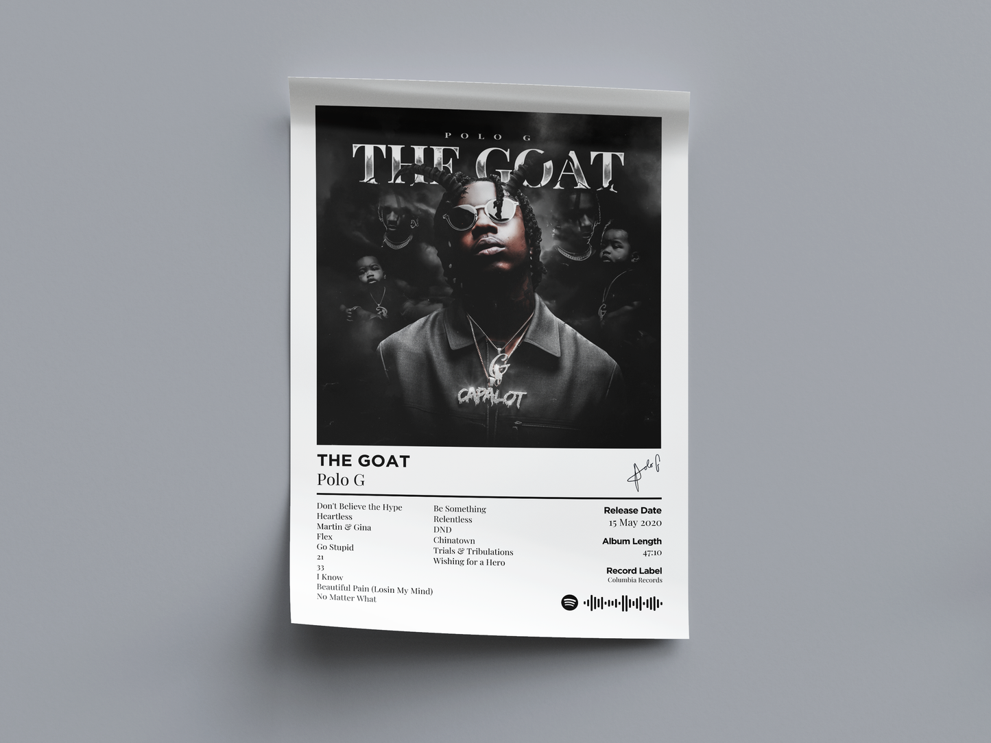 THE GOAT Digital Poster - PostrlyAu