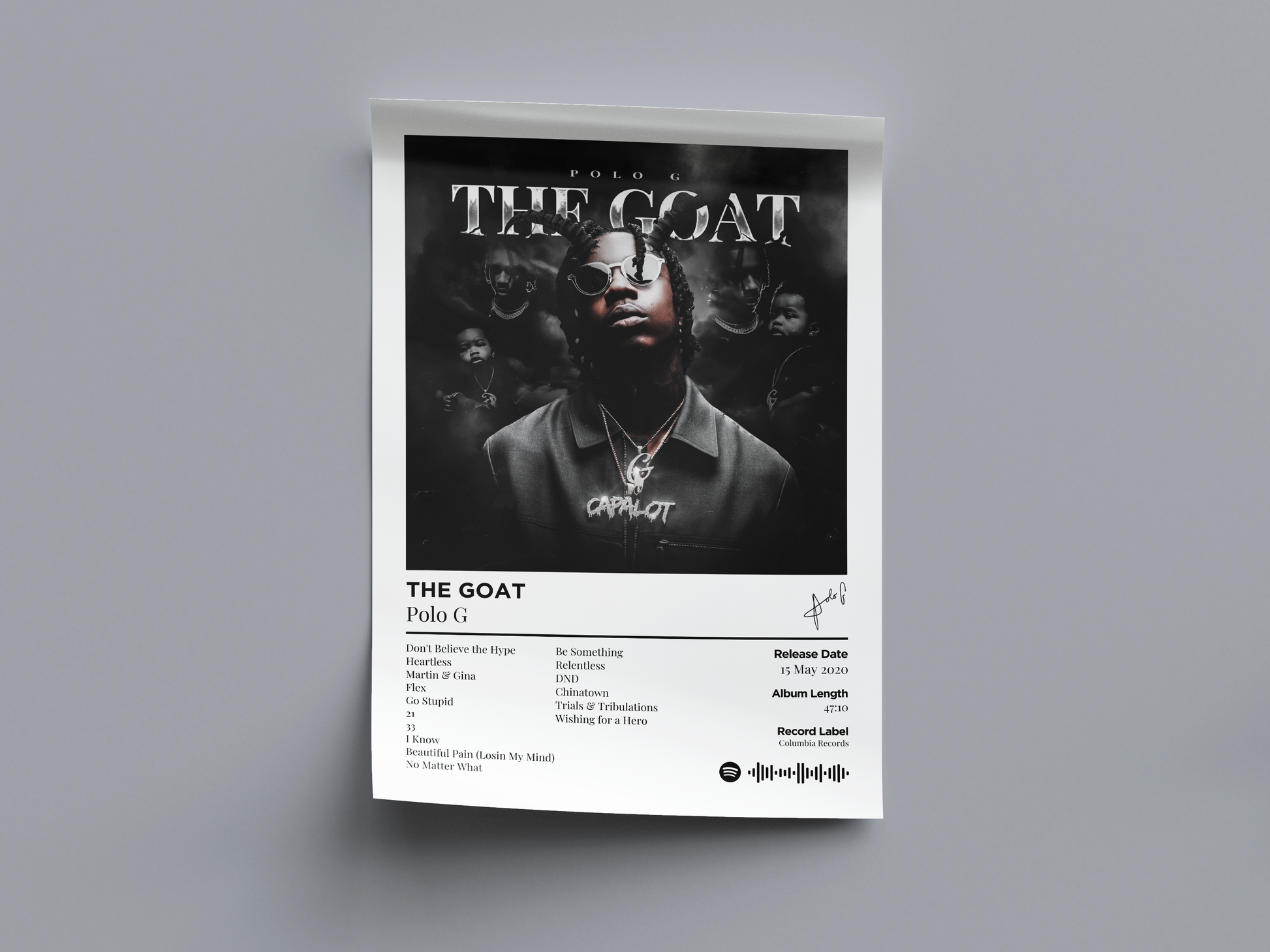 THE GOAT Digital Poster - PostrlyAu