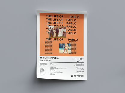 The Life of Pablo Digital Poster - PostrlyAu
