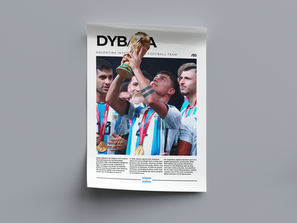Paulo Dybala Digital Football Poster