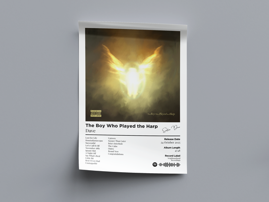 Santan Dave - The Boy Who Played the Harp Digital Album Poster