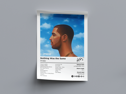 Nothing Was the Same Digital Poster