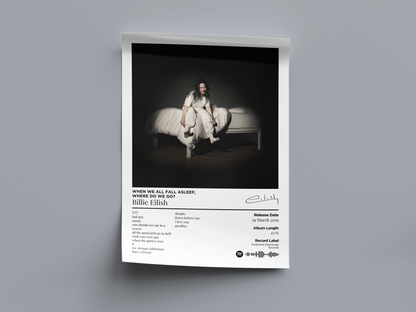 WHEN WE ALL FALL ASLEEP, WHERE DO WE GO Digital Poster - PostrlyAu