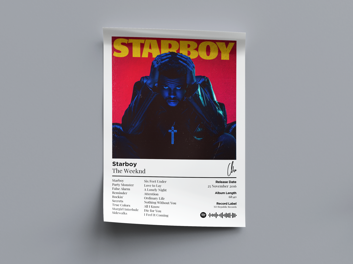 Starboy Digital Poster - PostrlyAu