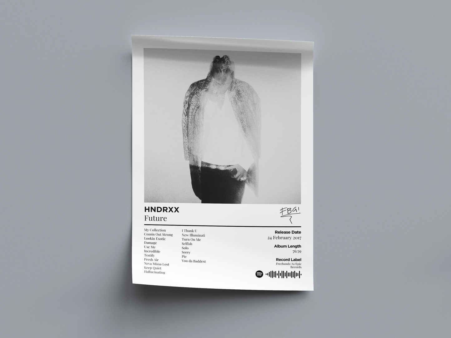 HNDRXX Digital Poster - PostrlyAu