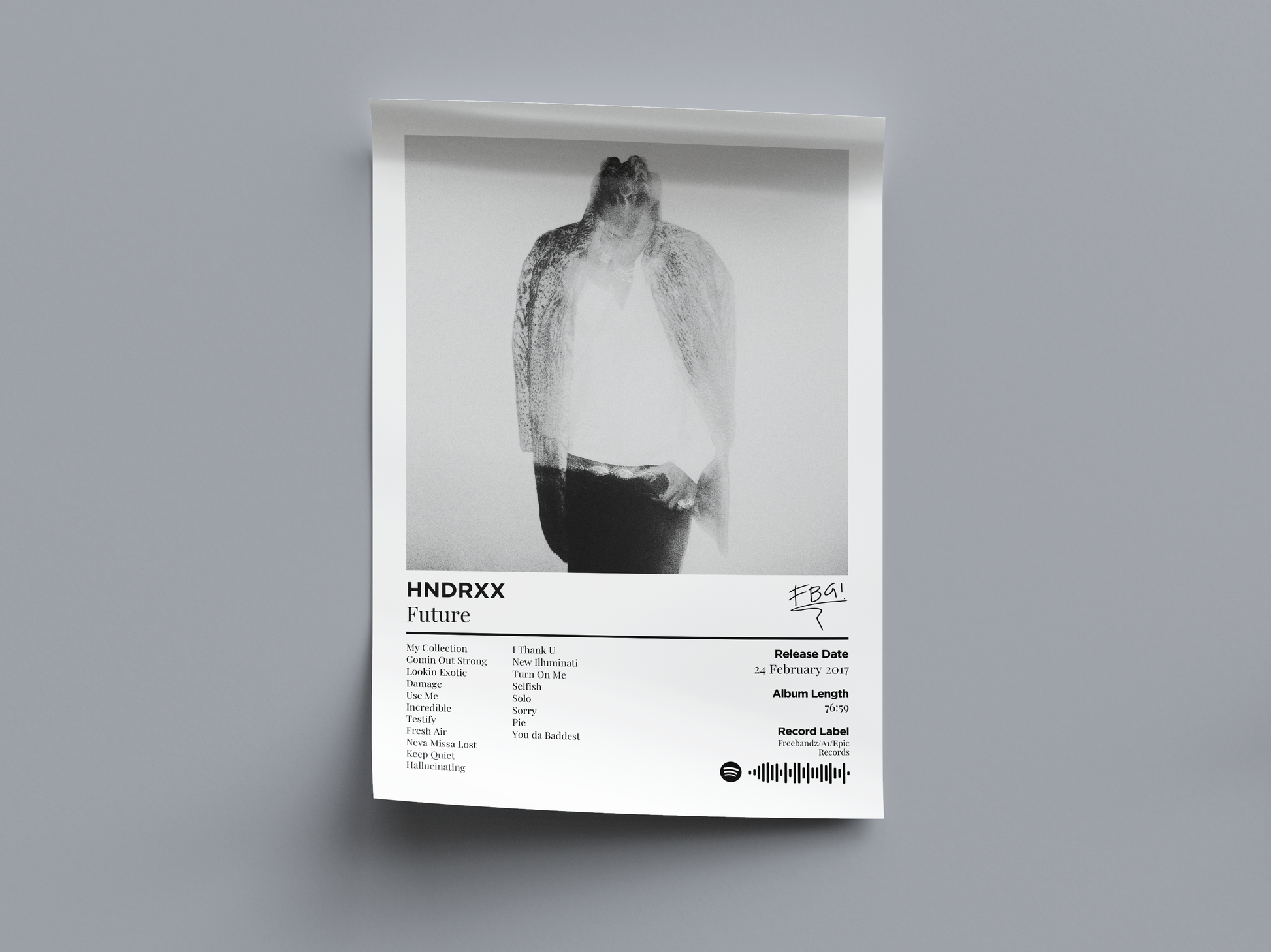 HNDRXX Digital Poster - PostrlyAu