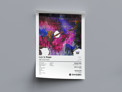 Luv Is Rage Digital Poster - PostrlyAu