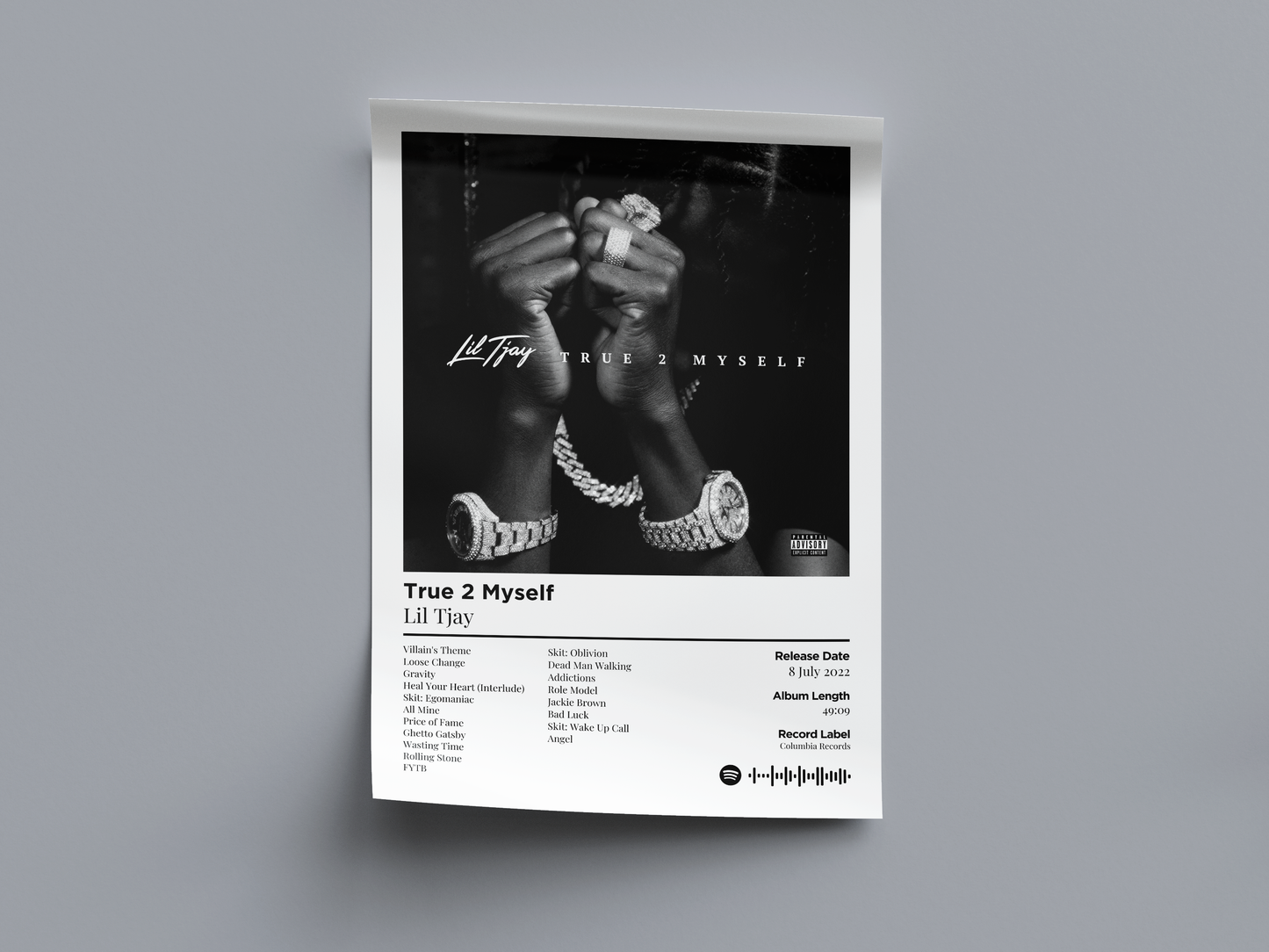 True 2 Myself Digital Poster - PostrlyAu