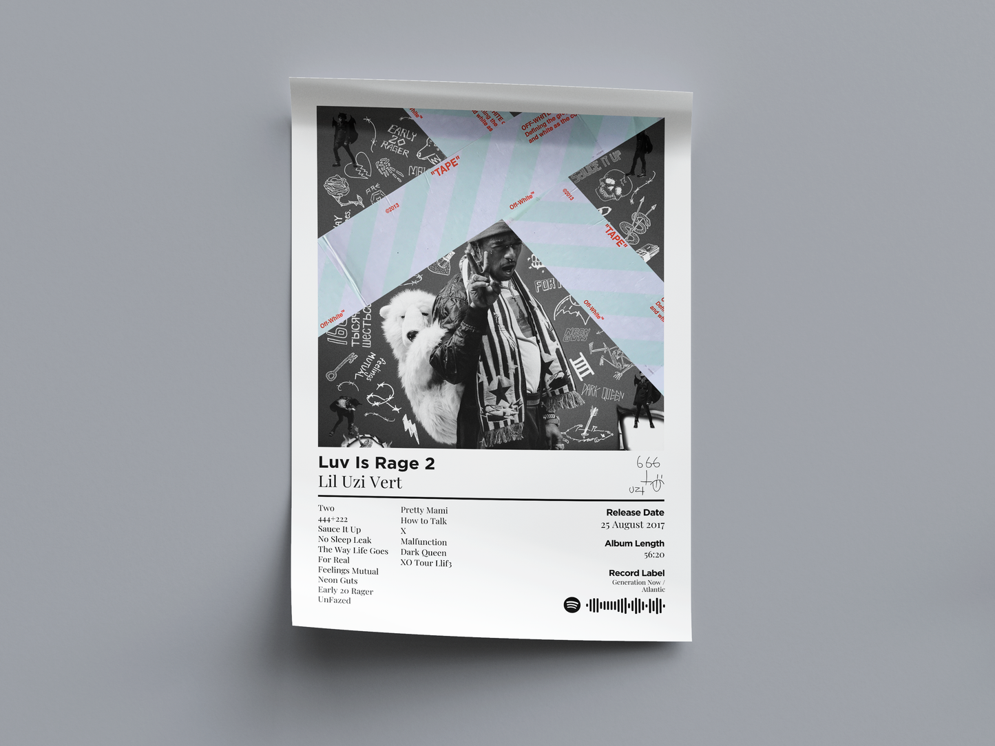 Luv Is Rage 2 Digital Poster - PostrlyAu