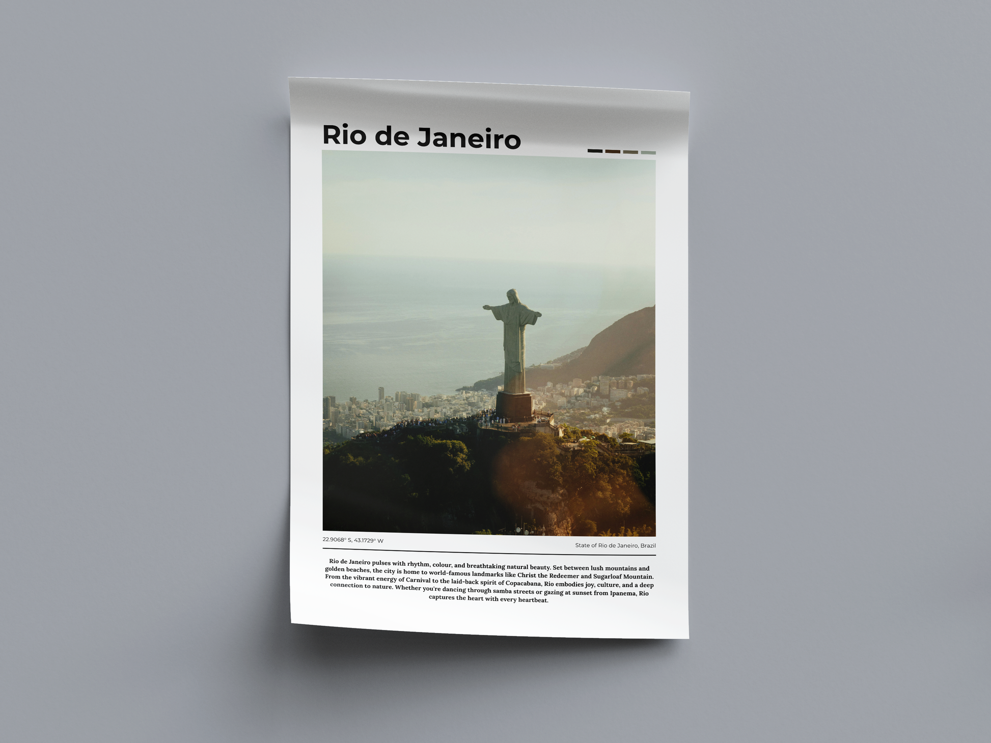 Rio De Janeiro - Digital Poster - PostrlyAu