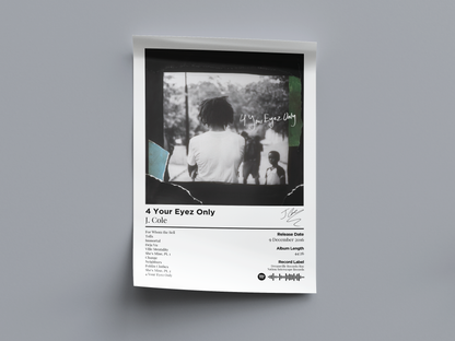 4 Your Eyez Only Digital Poster - PostrlyAu