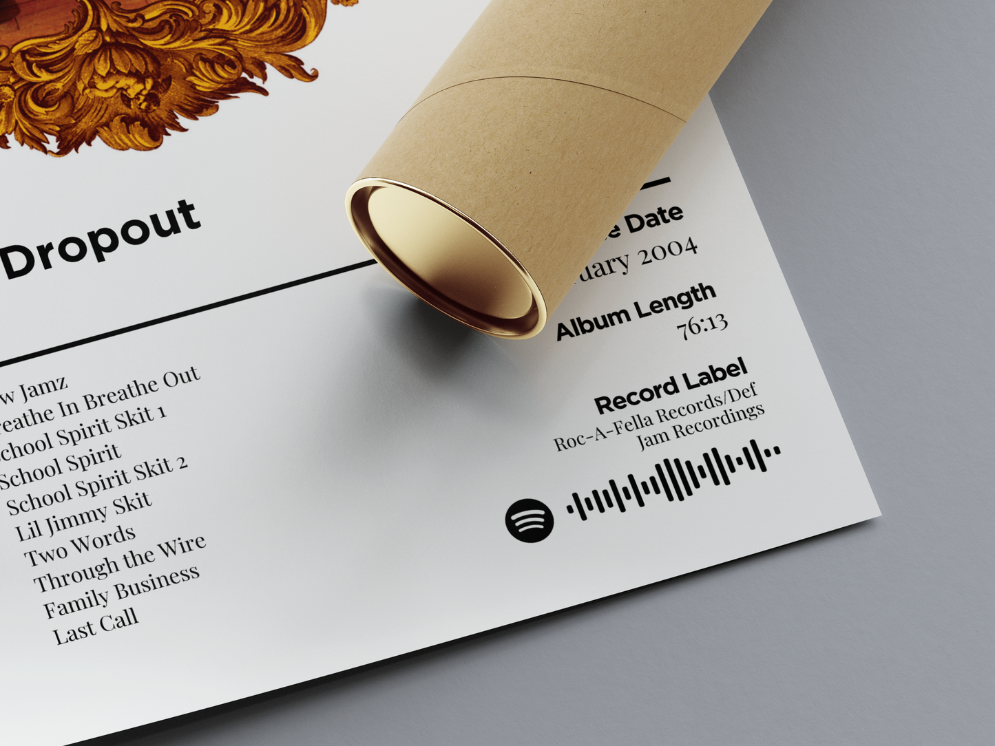 The College Dropout Digital Poster - PostrlyAu