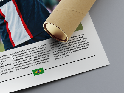 Neymar Jr. Digital Football Poster