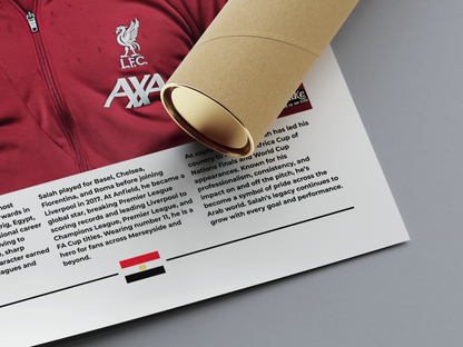 Mohammed Salah Digital Football Poster