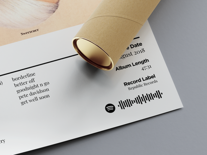 Sweetener Digital Poster - PostrlyAu