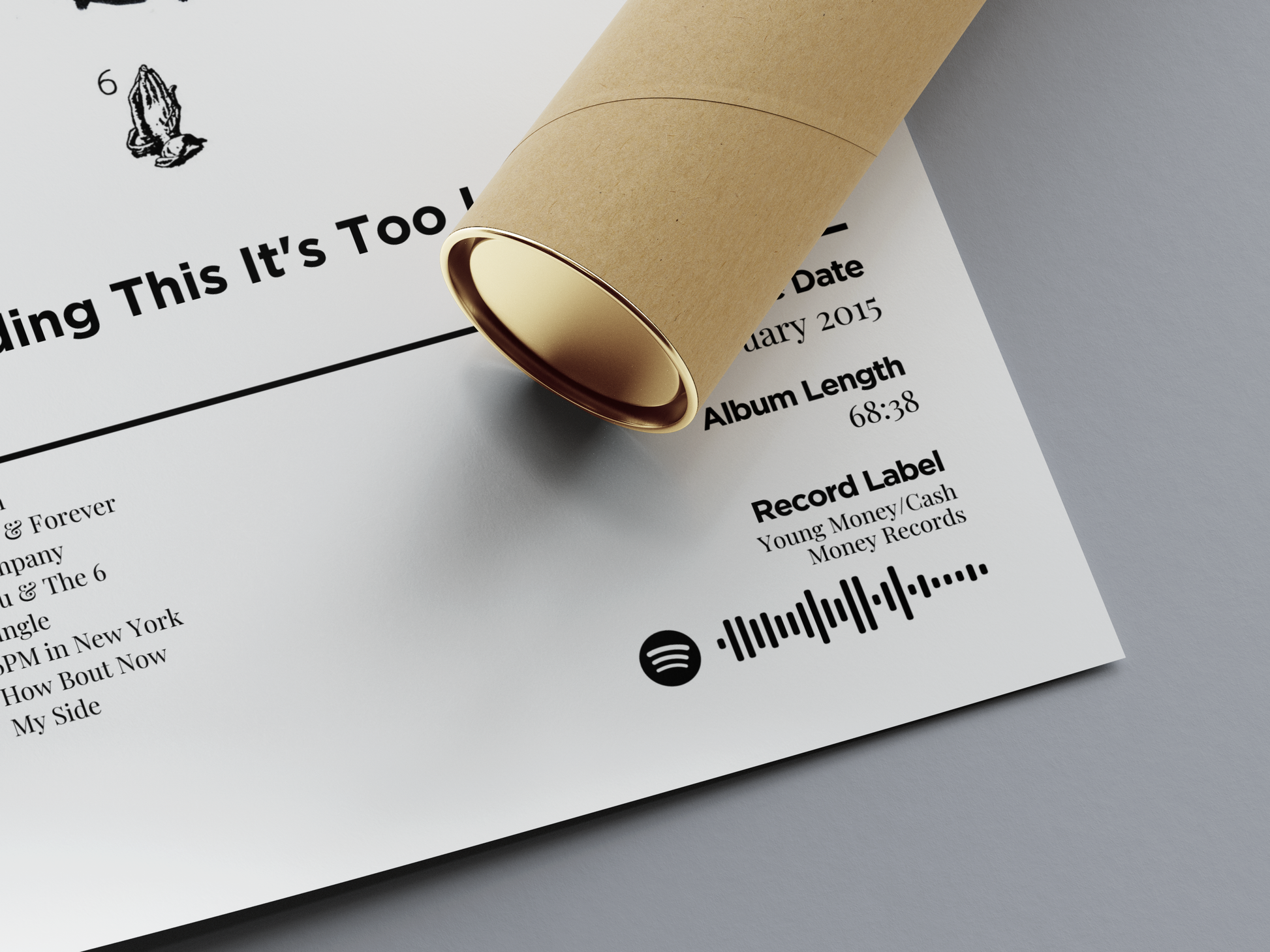 If You're Reading This It's Too Late Digital Poster - PostrlyAu