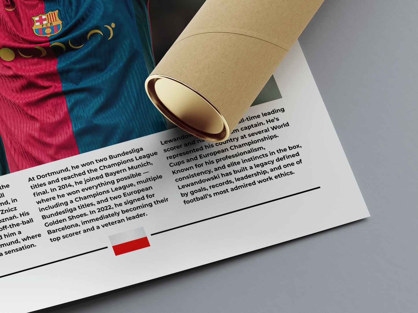 Robert Lewandowski Digital Football Poster