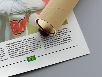 Neymar Jr. Digital Football Poster