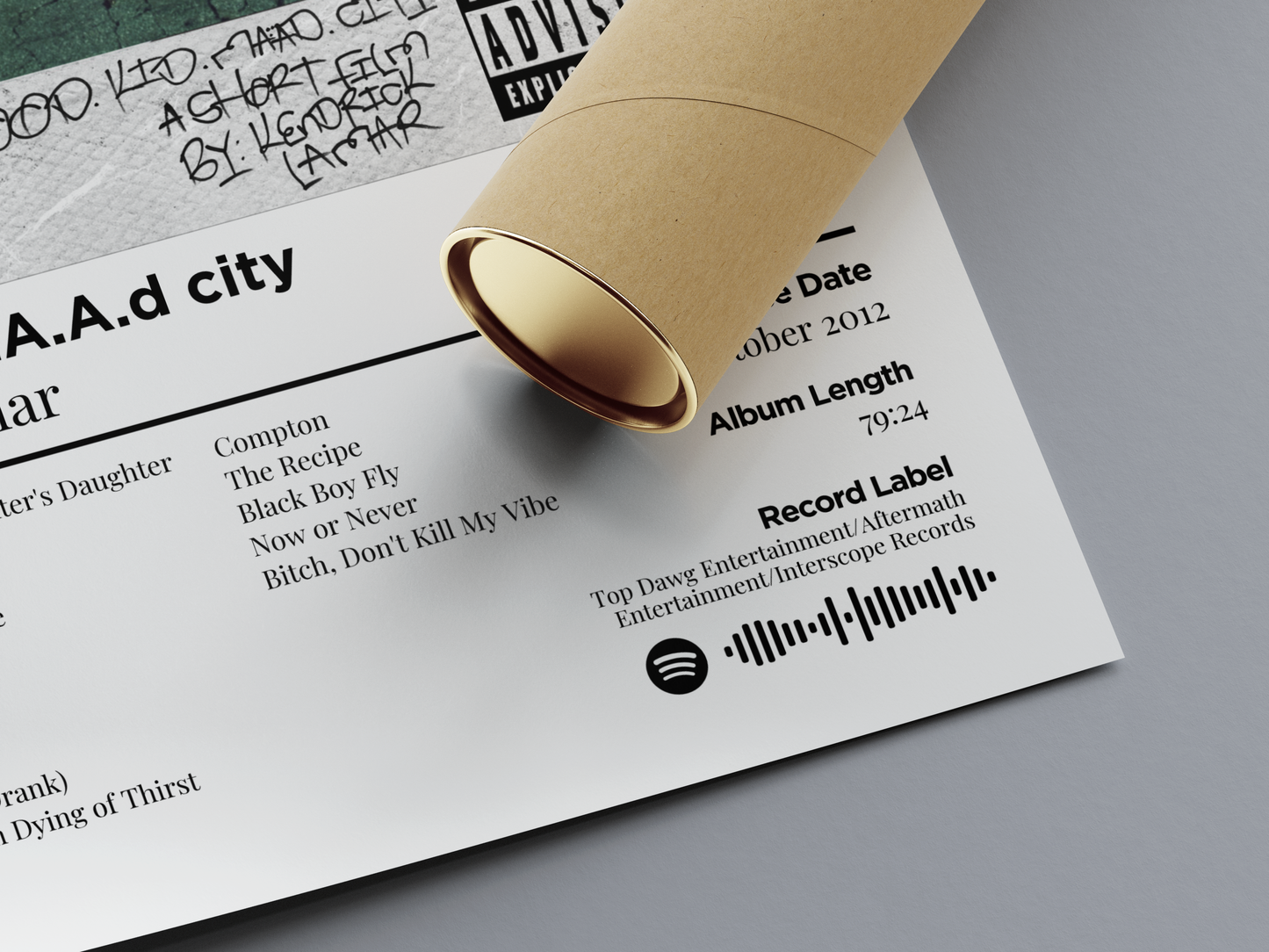 good kid, m.A.A.d city Digital Poster - PostrlyAu