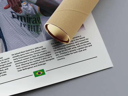 Vinícius Júnior Digital Football Poster