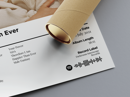 Happier Than Ever Digital Poster - PostrlyAu