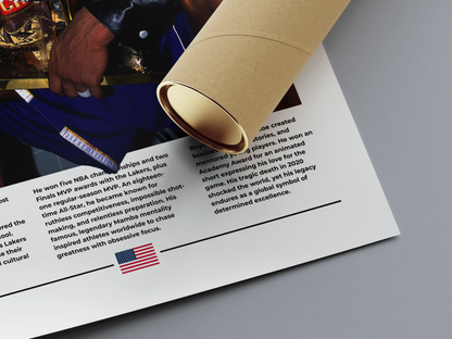 Kobe Bryant Digital Basketball Poster