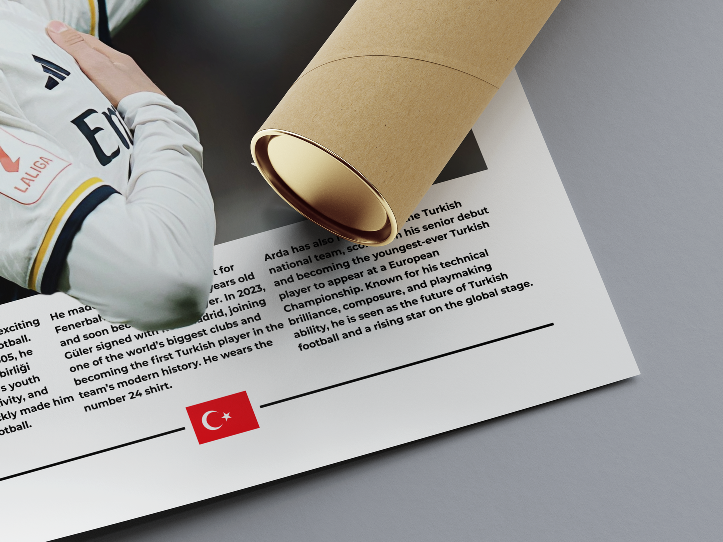 Arda Güler Digital Football Poster