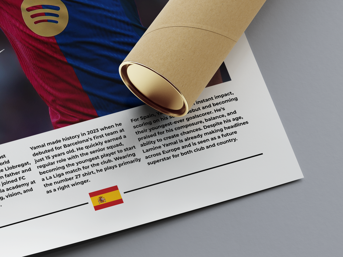 Lamine Yamal Digital Football Poster