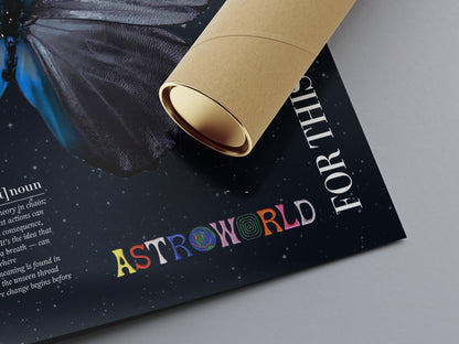 Travis Scott - Butterfly Effect Digital Poster - PostrlyAu