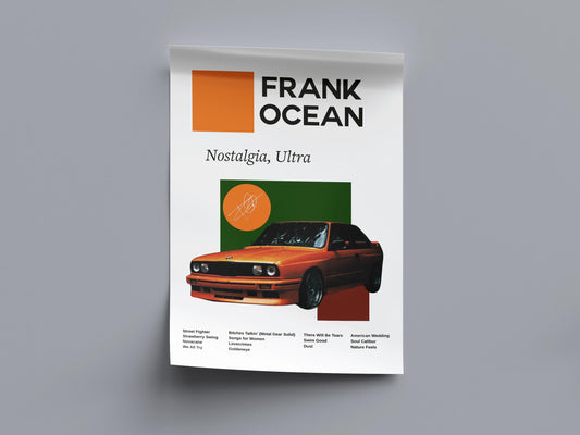 Frank Ocean Poster - Nostalgia Ultra Digital Poster